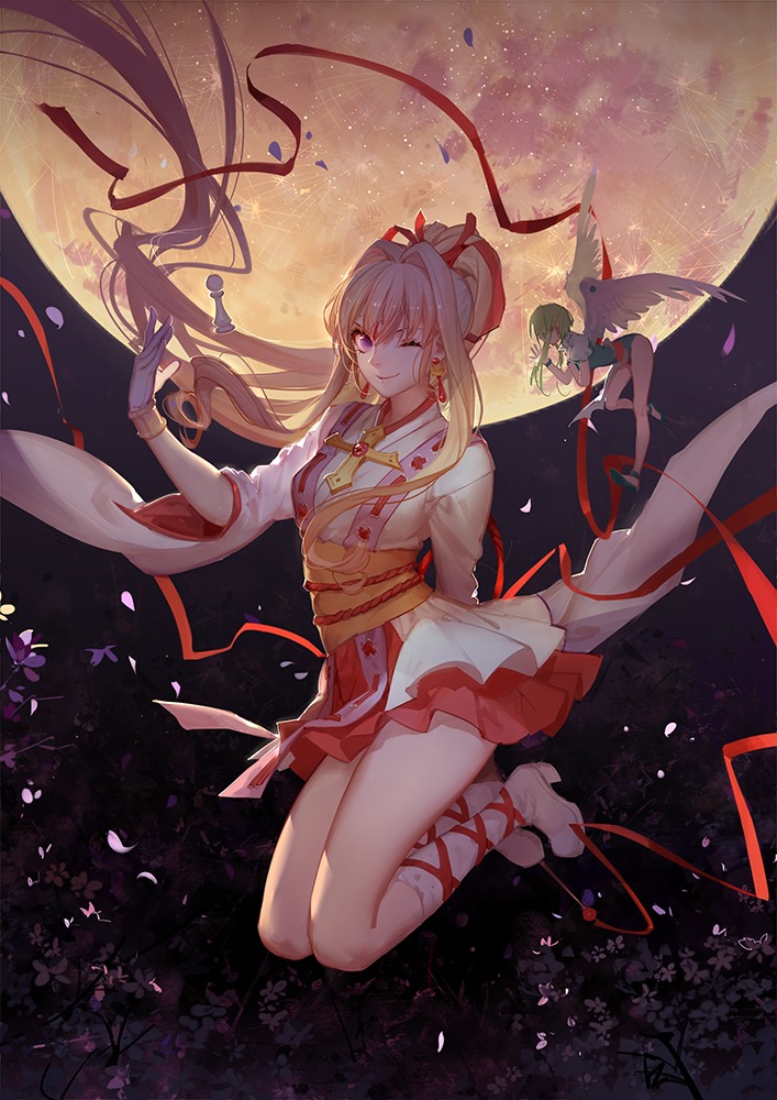 asian_clothes, asukaziye, fairy, finn_fish, heels, kamikaze_kaitou_jeanne, kusakabe_maron