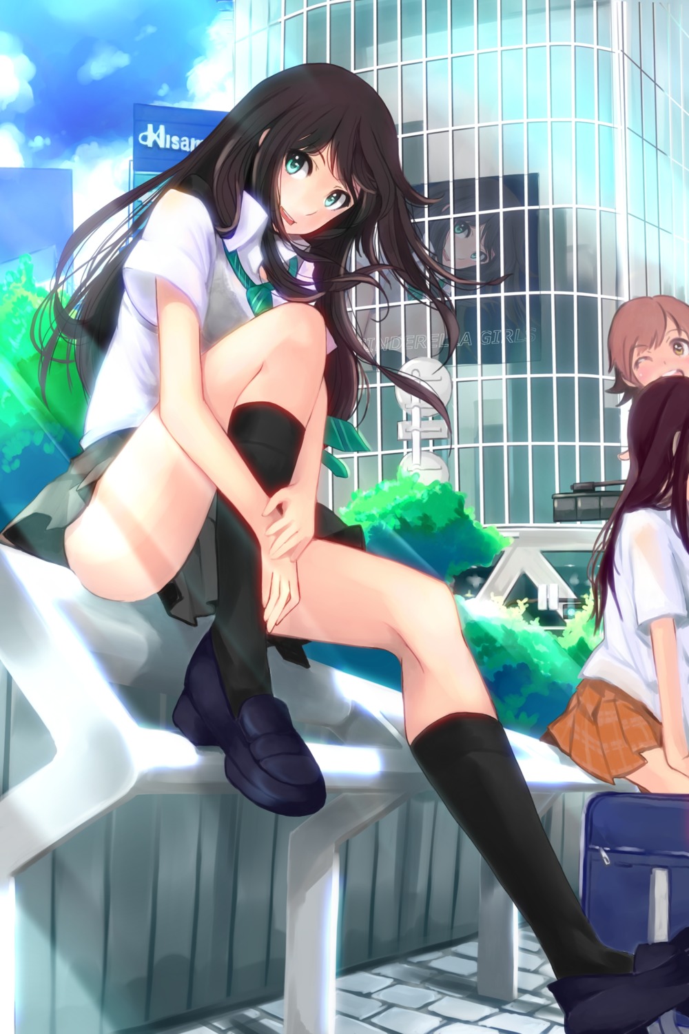 honda_mio, mistrail, seifuku, shibuya_rin, the_idolm@ster, the_idolm@ster_cinderella_girls