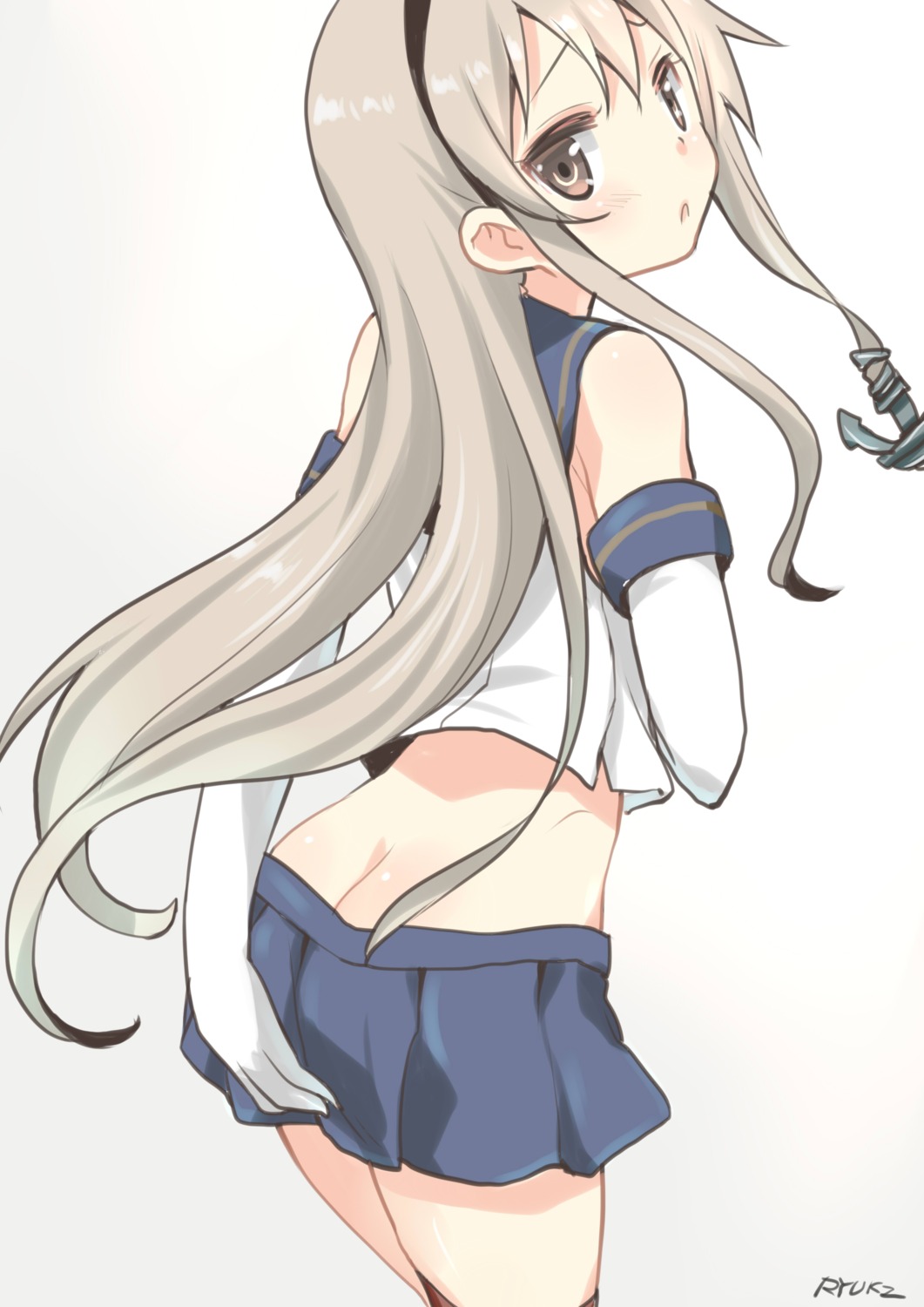 ass, kantai_collection, ryuki_(pixiv_2328), shimakaze_(kancolle)