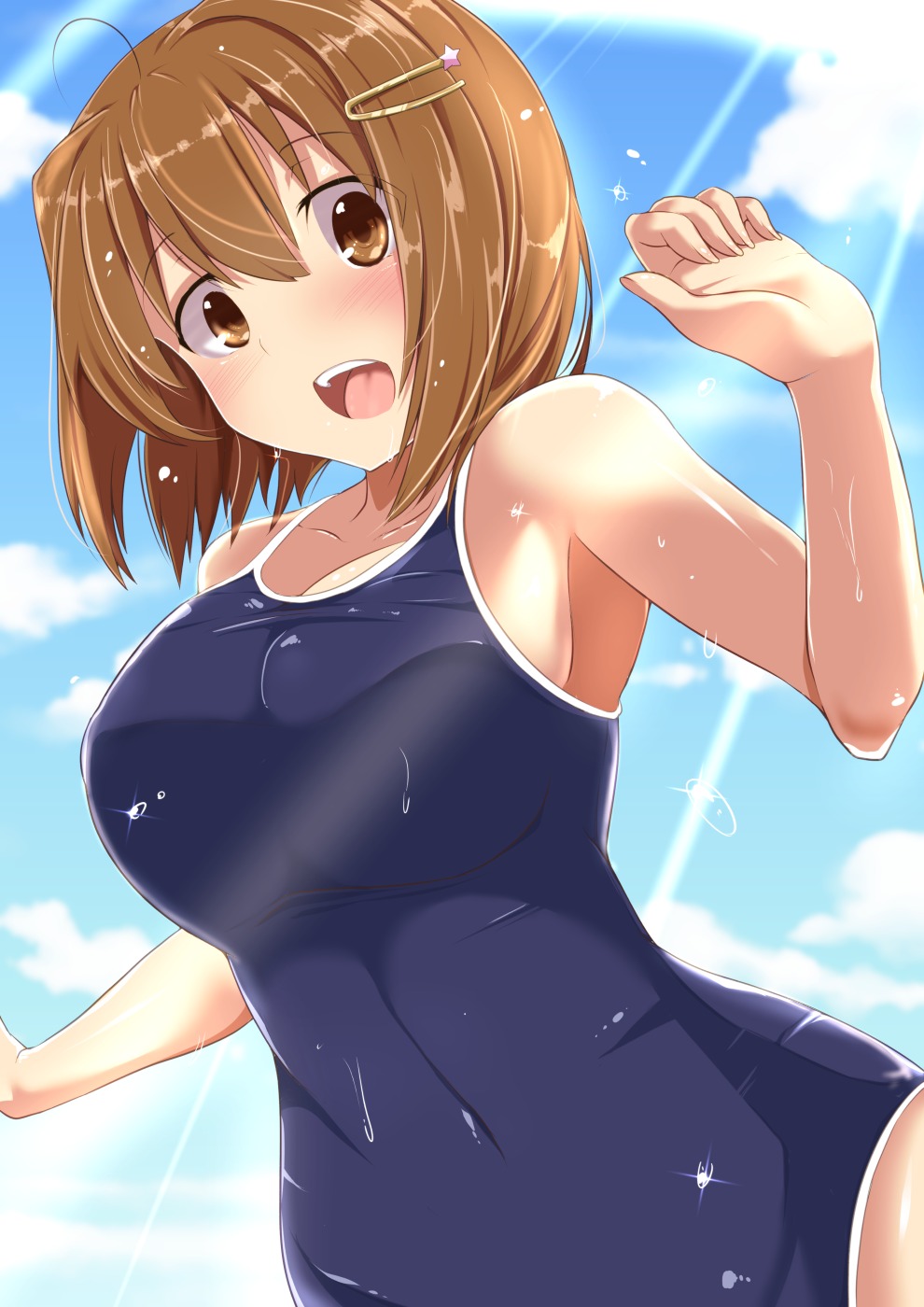 kichi8, nakahara-kun_no_kahogona_imouto, nakahara_maria, school_swimsuit, swimsuits