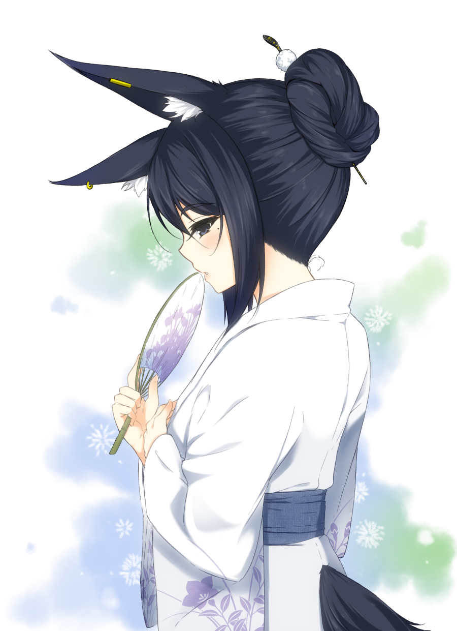 animal_ears, matatabi_haru, tail, yukata