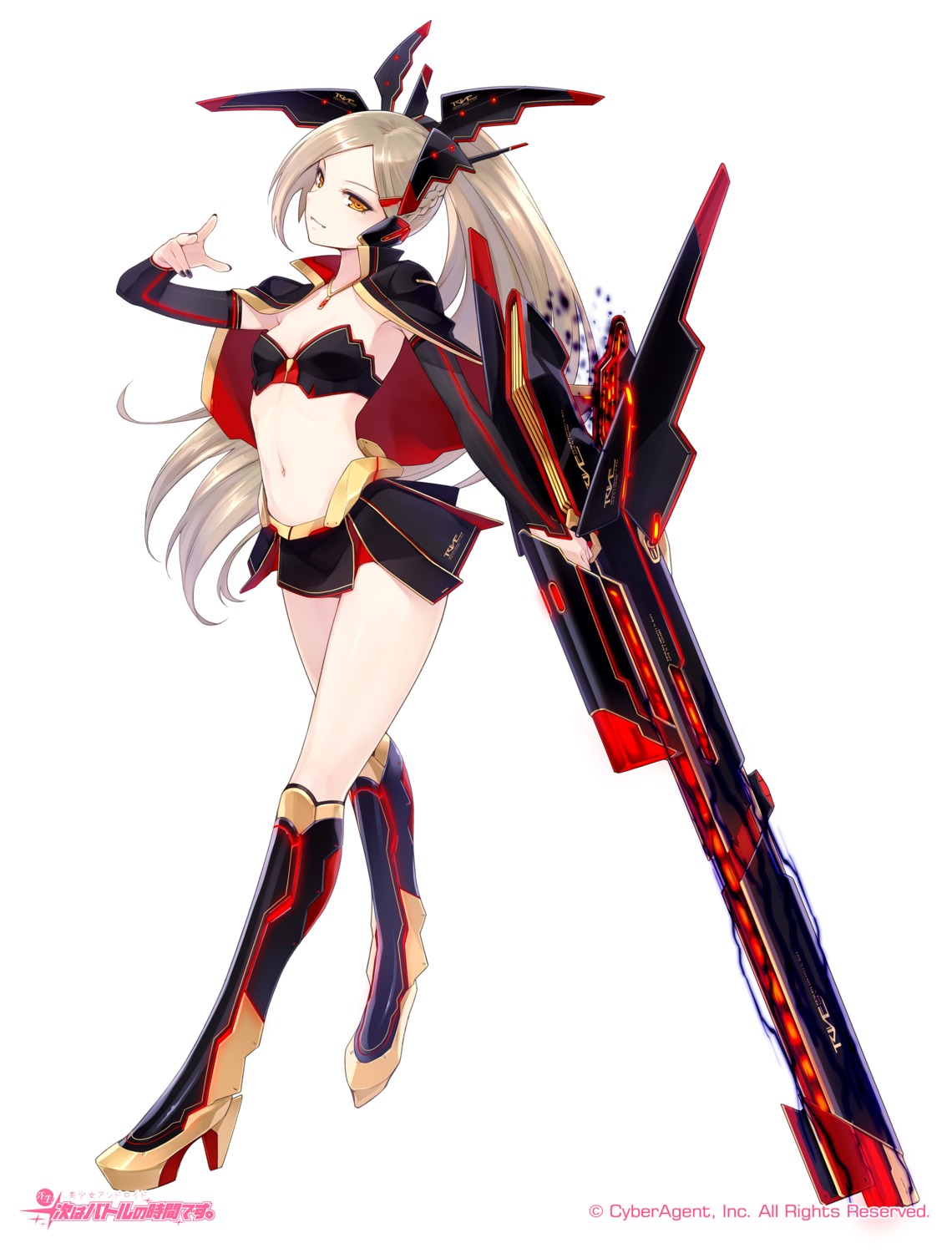 bikini_top, fuyuno_yuuki, gun, swimsuits, weapon