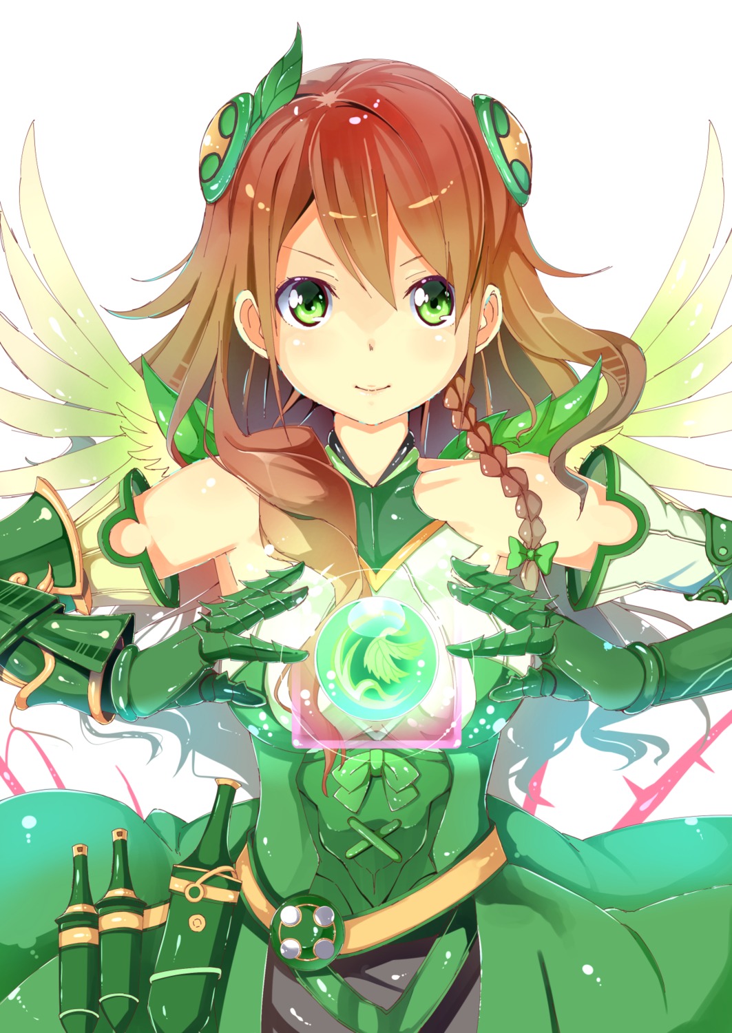 armor, byte, puzzle_&_dragons, valkyrie_(p&d), wings