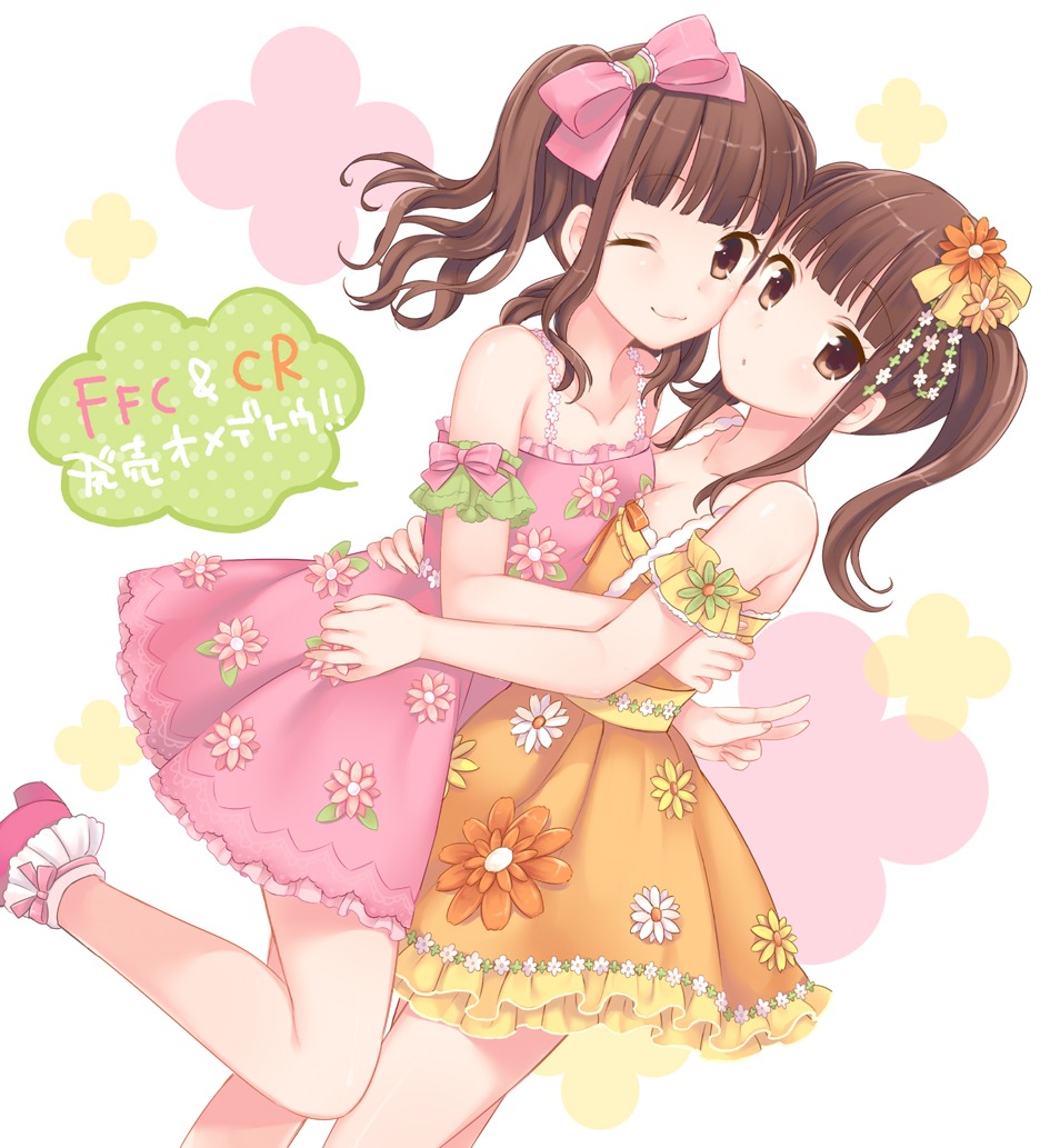 dress, horie_yui, maki_(makimaki), symmetrical_docking, tamura_yukari