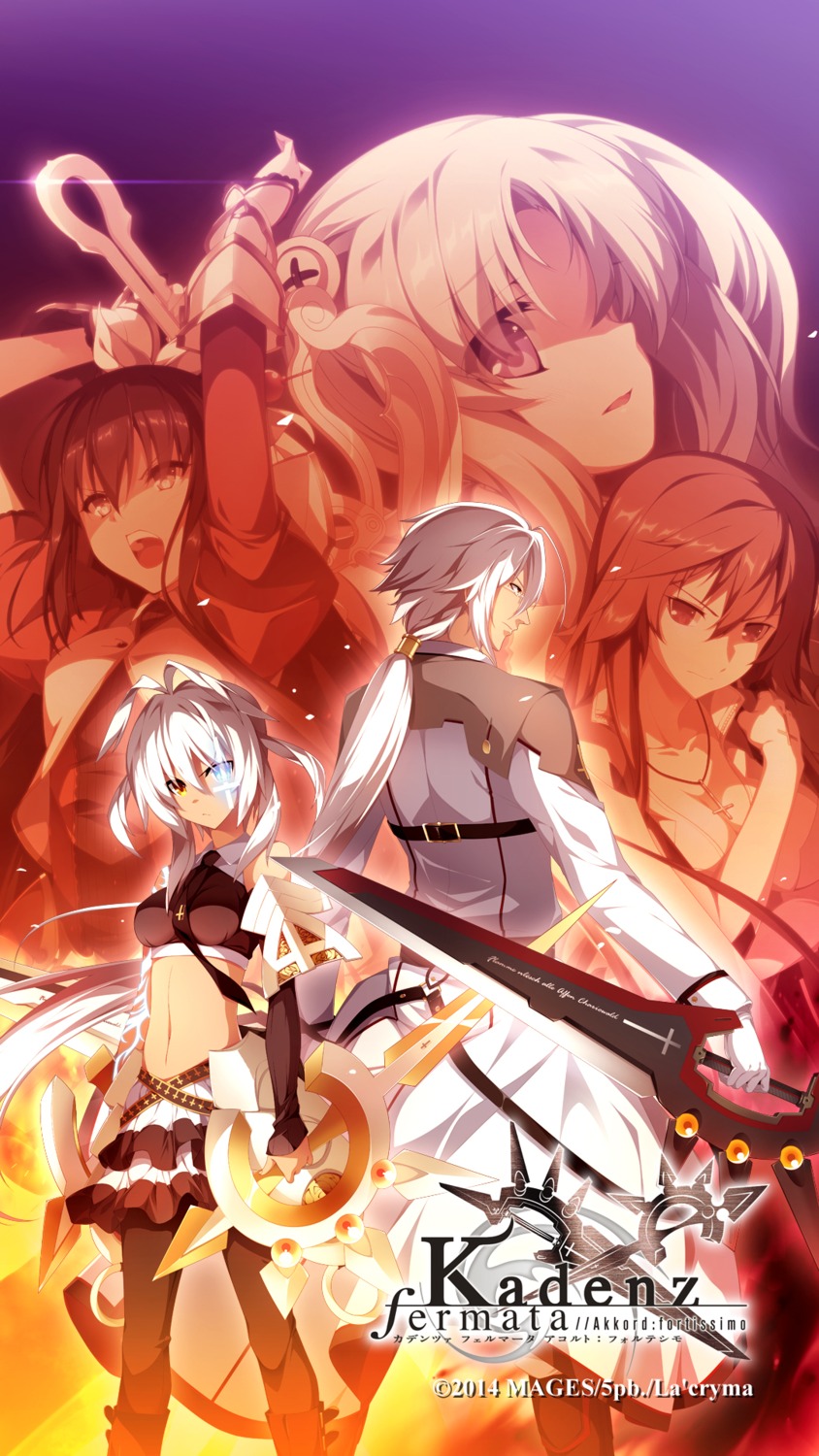 freya_schwertleite, heterochromia, julius_chariowald, kadenz_fermata//akkord:fortissimo, la'cryma, ooba_kagerou, sword, yuria_chrono-schnee_weizen