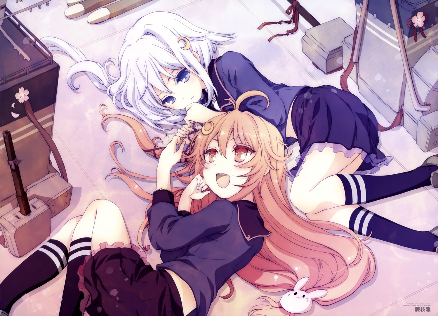 fujieda_miyabi, kantai_collection, uzuki_(kancolle), yayoi_(kancolle)