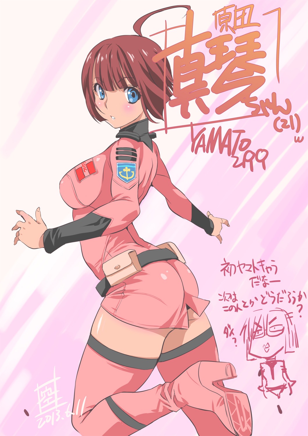 harada_makoto, heels, inoue_sora, uchuu_senkan_yamato, uchuu_senkan_yamato_2199
