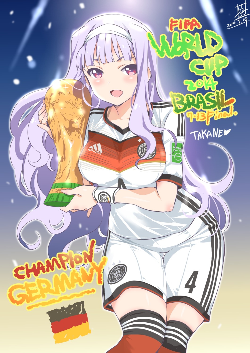 inoue_sora, shijou_takane, soccer, the_idolm@ster