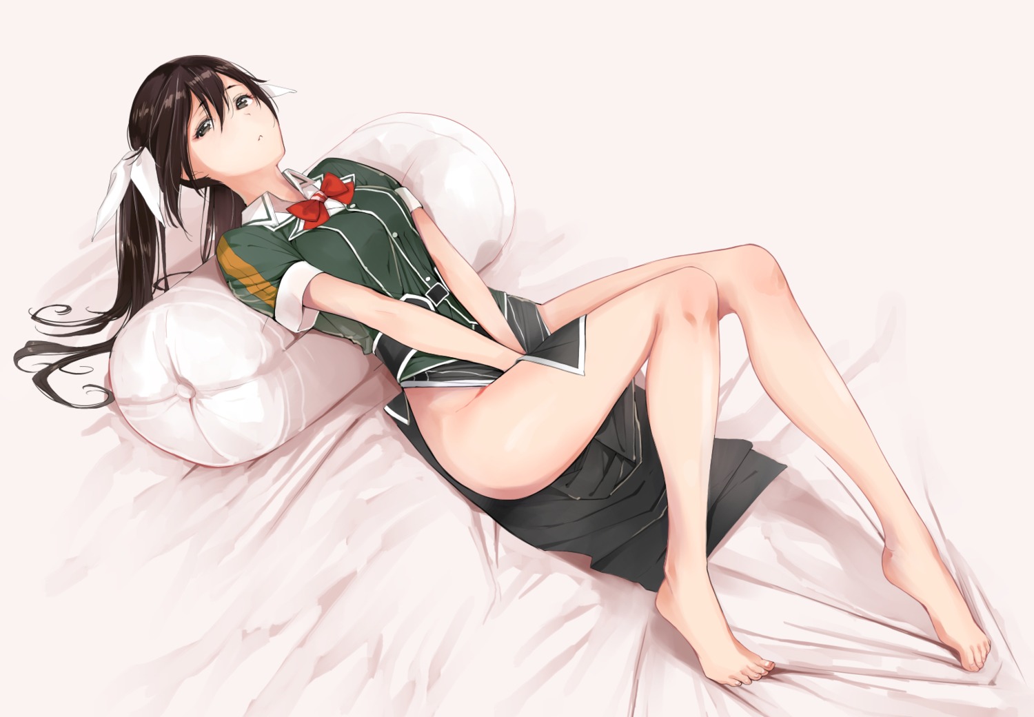 feet, kantai_collection, nopan, tone_(kancolle), tsukino_wagamo