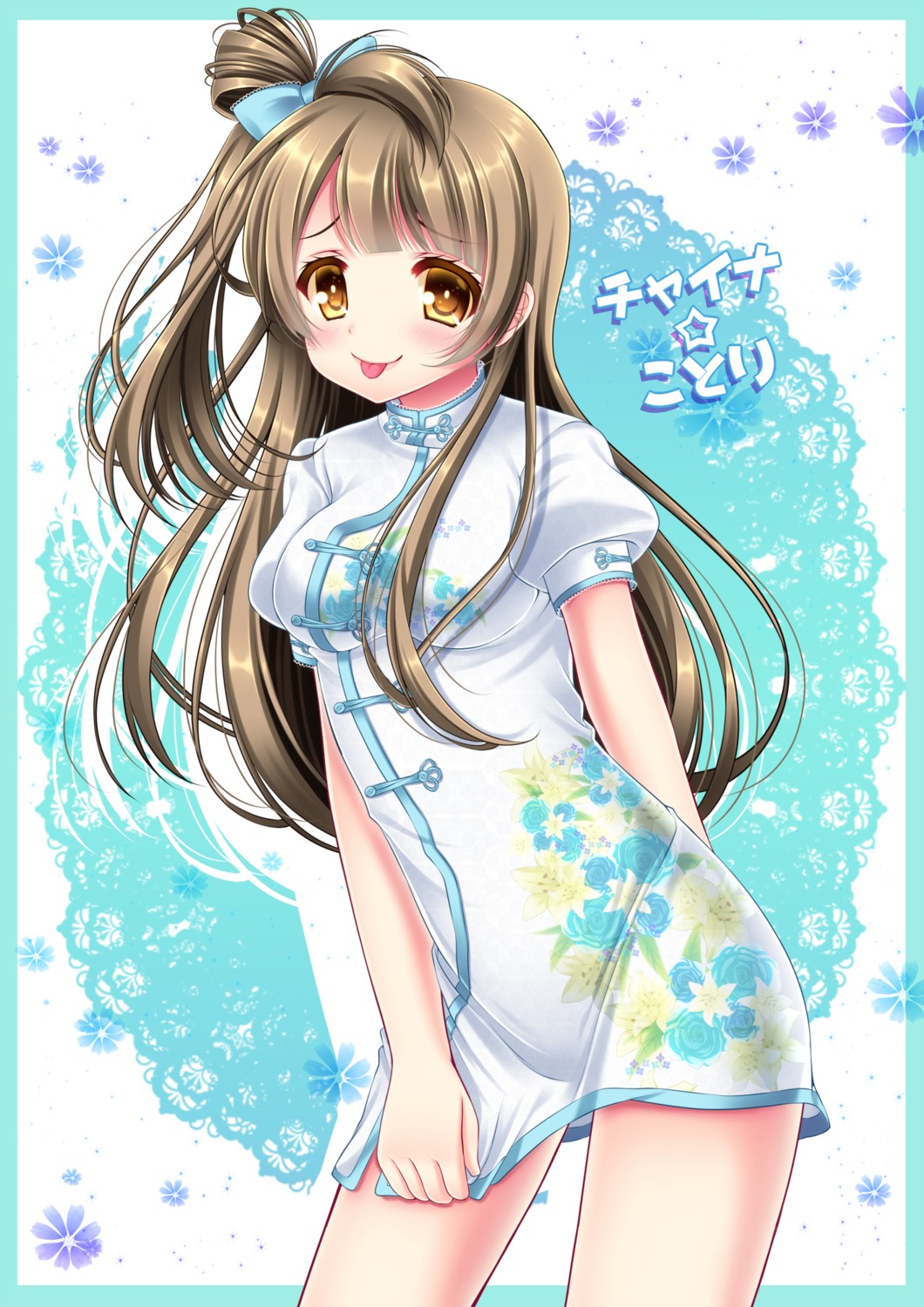 chinadress, love_live!, love_live!_(series), minami_kotori, shira_yuri