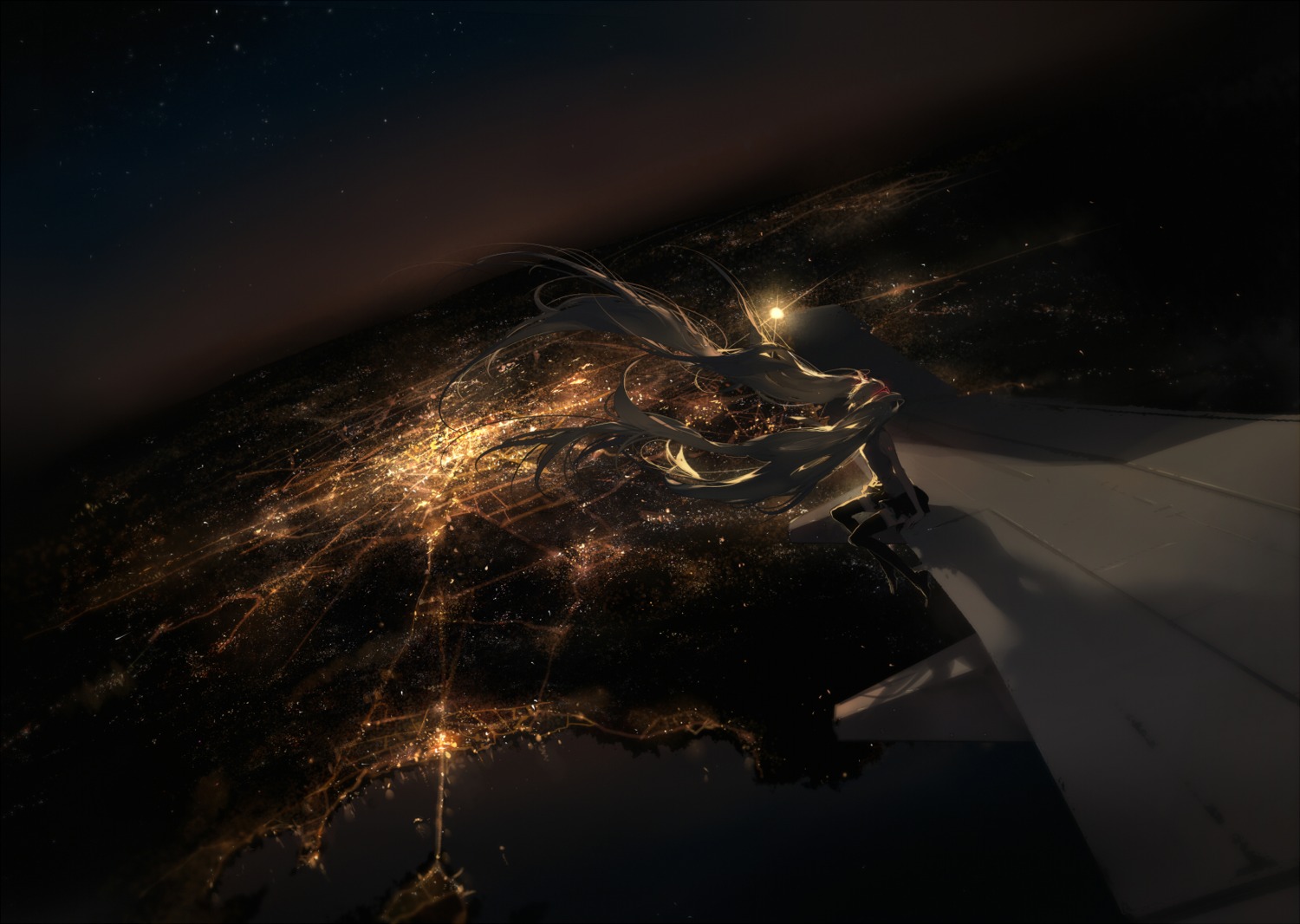 hatsune_miku, landscape, rella, vocaloid