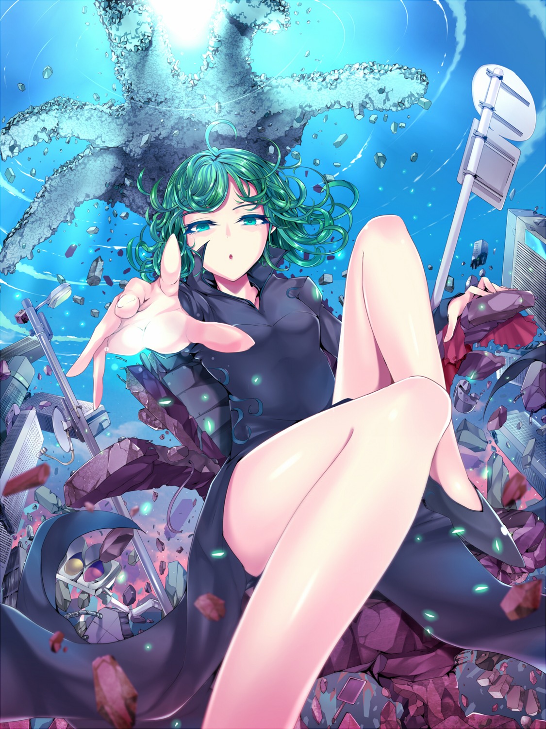 kasai_shin, one_punch_man, tatsumaki_(one_punch_man)