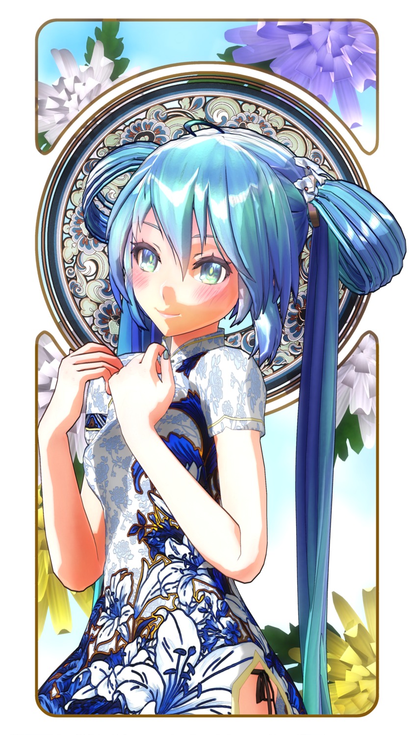cg, chinadress, hatsune_miku, rongsama, vocaloid, vocaloid_append