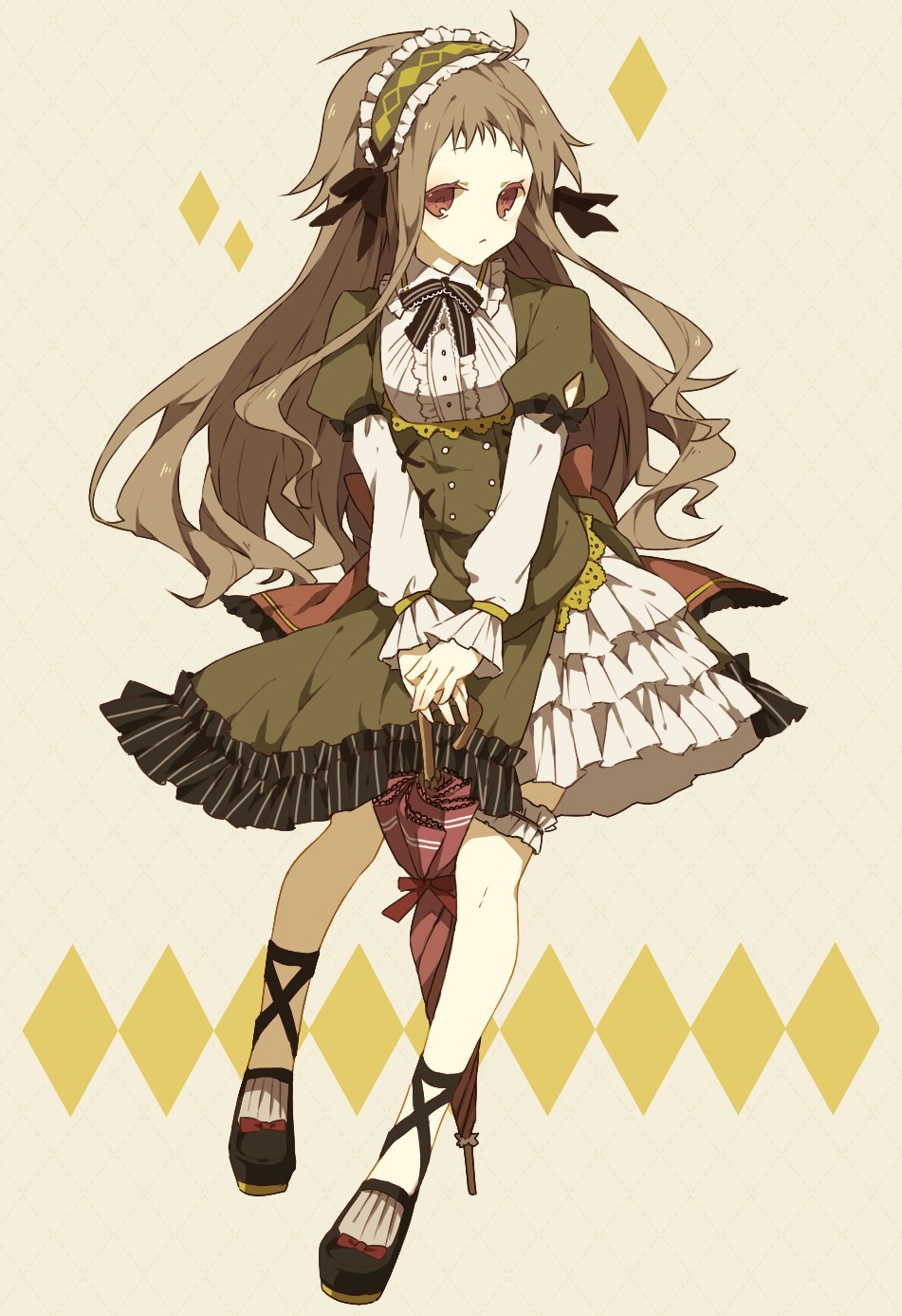 dress, garter, lolita_fashion, nobuyo_ninomiya