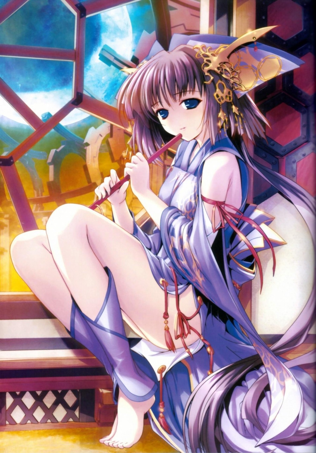 ein_(artist), feet, japanese_clothes, nopan