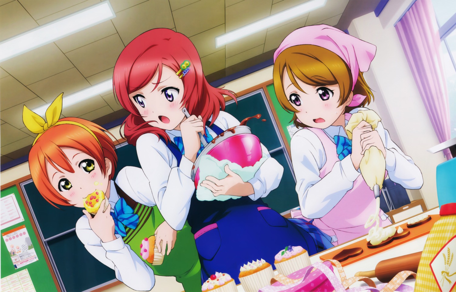 hoshizora_rin, koizumi_hanayo, love_live!, love_live!_(series), nishikino_maki, seifuku, yoshida_minami