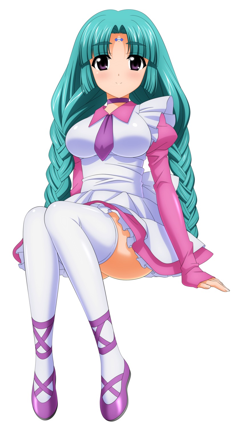 canal_volphied, dress, lost_universe, over_drive, thighhighs, wave_ride