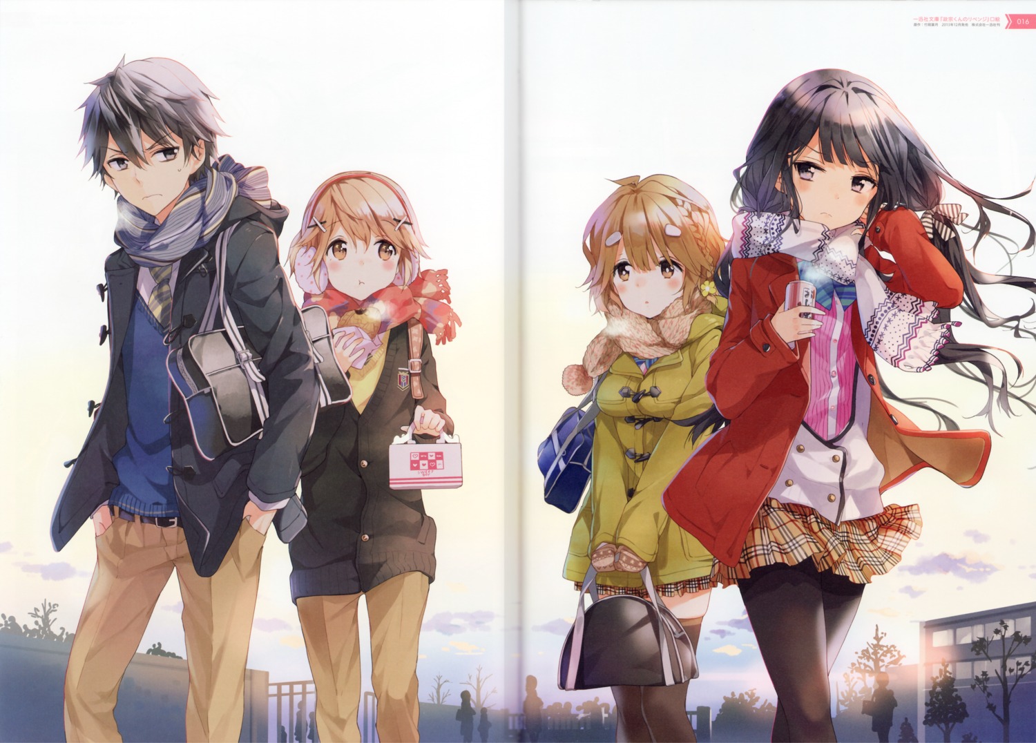 adagaki_aki, crease, koiwai_yoshino, makabe_masamune, masamune-kun_no_revenge, pantyhose, seifuku, shuri_kojuurou
