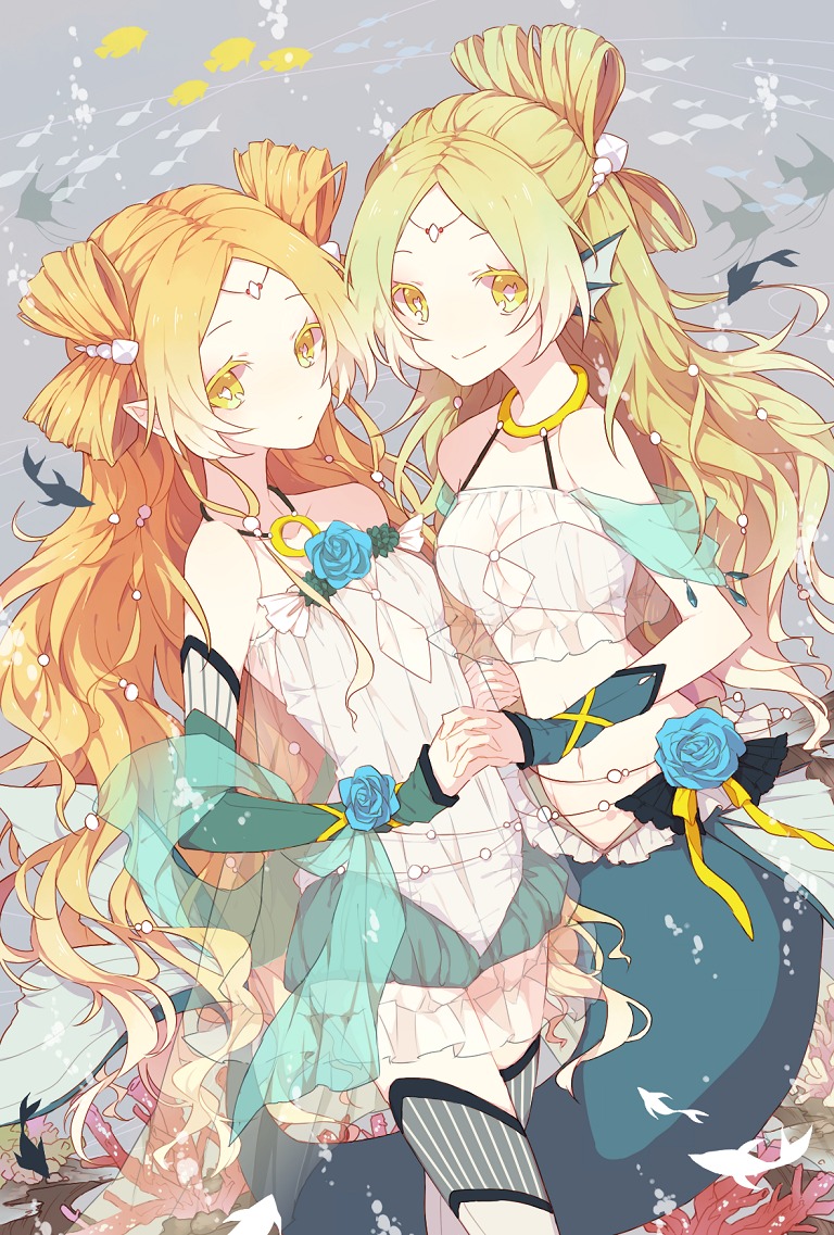 mermaid, monster_girl, nobuyo_ninomiya, pointy_ears