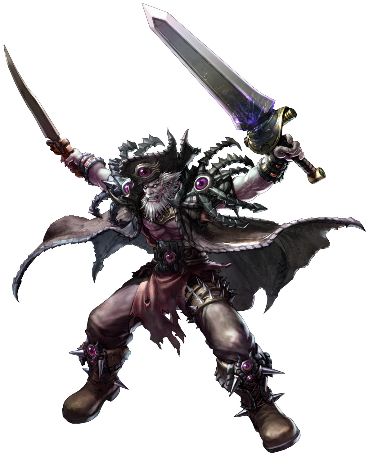 cervantes_de_leon, kawano_takuji, male, pirate, soul_calibur, soul_calibur_iv, sword, weapon