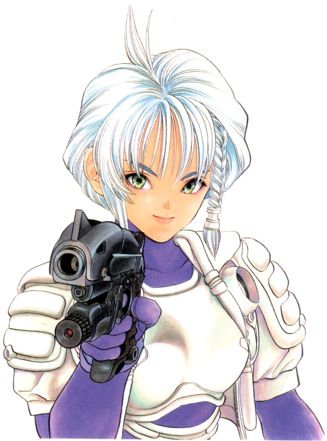 aoi_karin, armor, dna2, gun, katsura_masakazu
