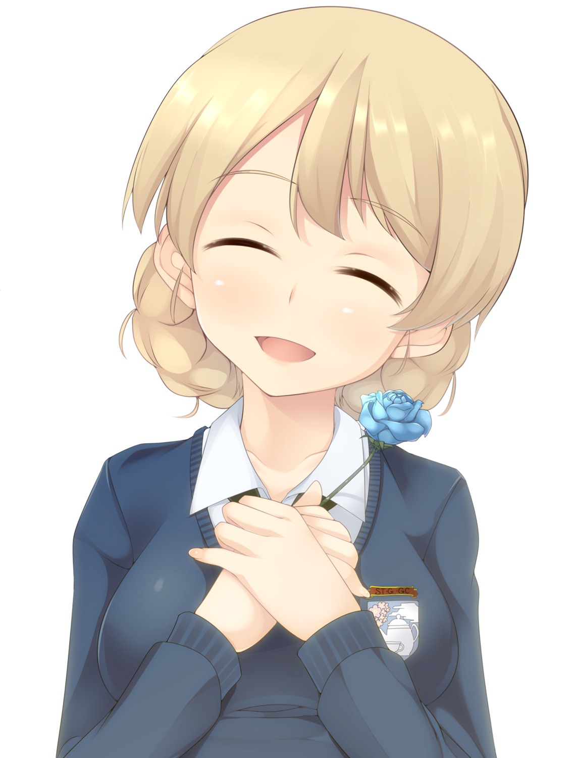 darjeeling, girls_und_panzer, nksk, seifuku, sweater