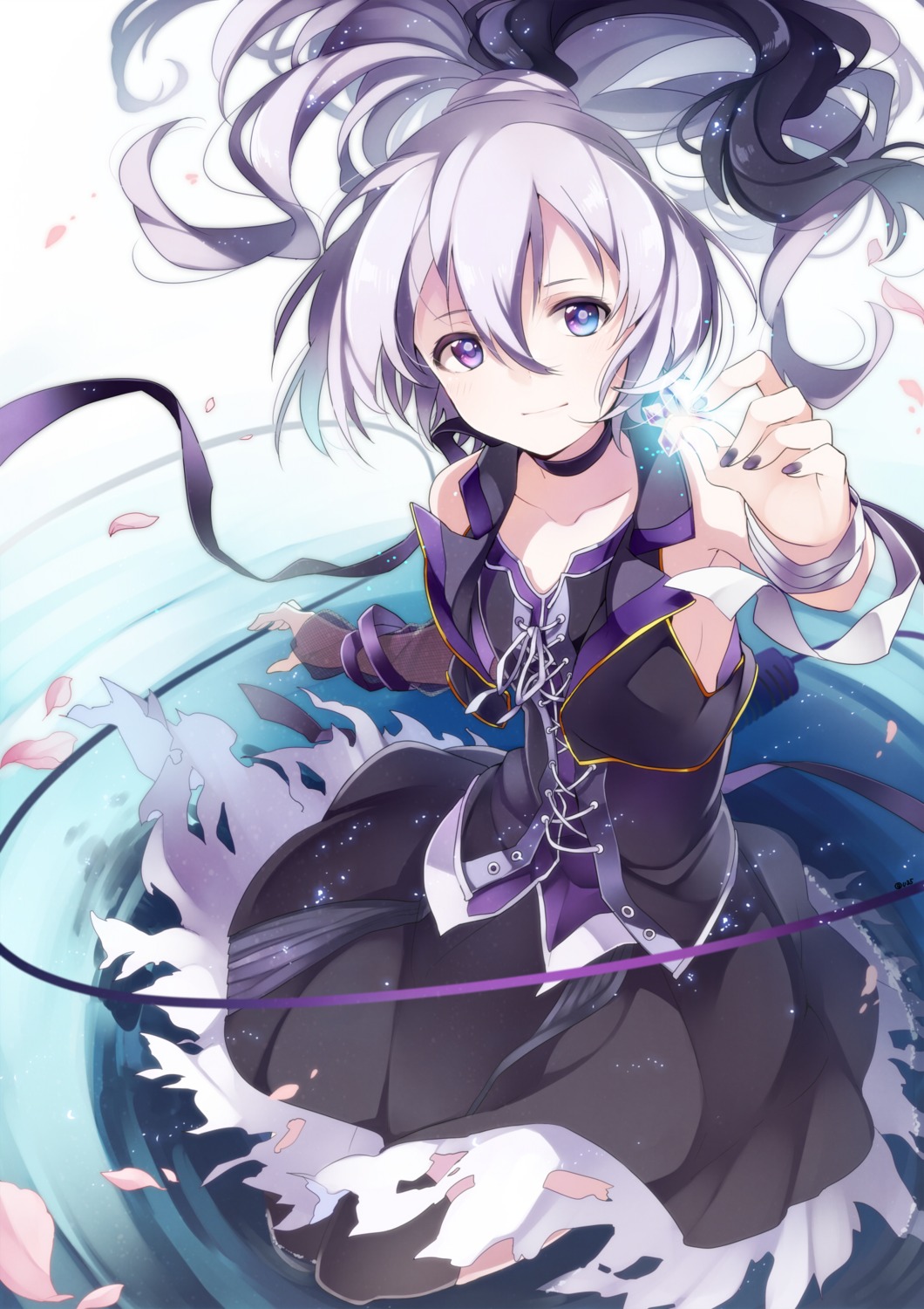flower_(vocaloid), thighhighs, torn_clothes, u35, vocaloid