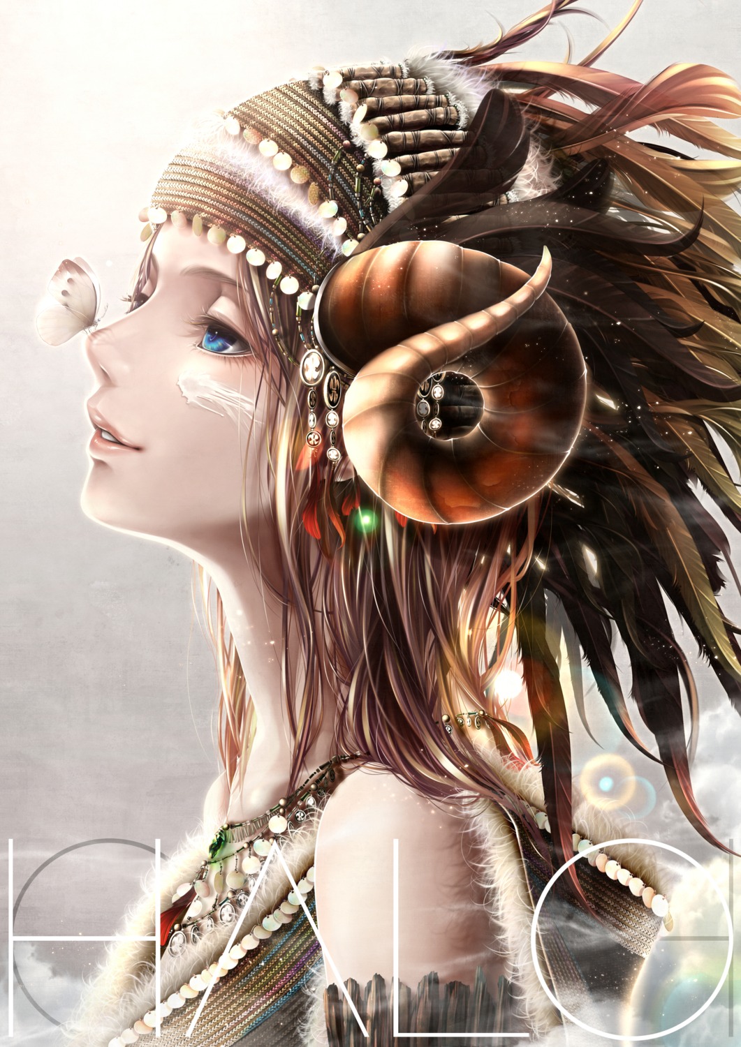 bouno_satoshi, horns