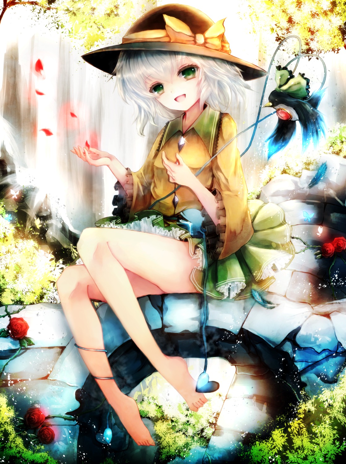 basilis9, komeiji_koishi, reiuji_utsuho_(bird), touhou