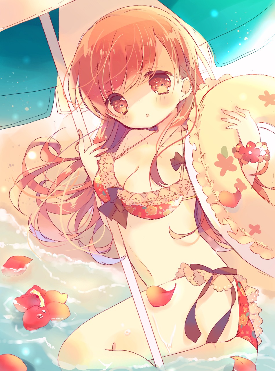 ass, bikini, cleavage, kantai_collection, neko_to_rina, ooi_(kancolle), swimsuits, wet