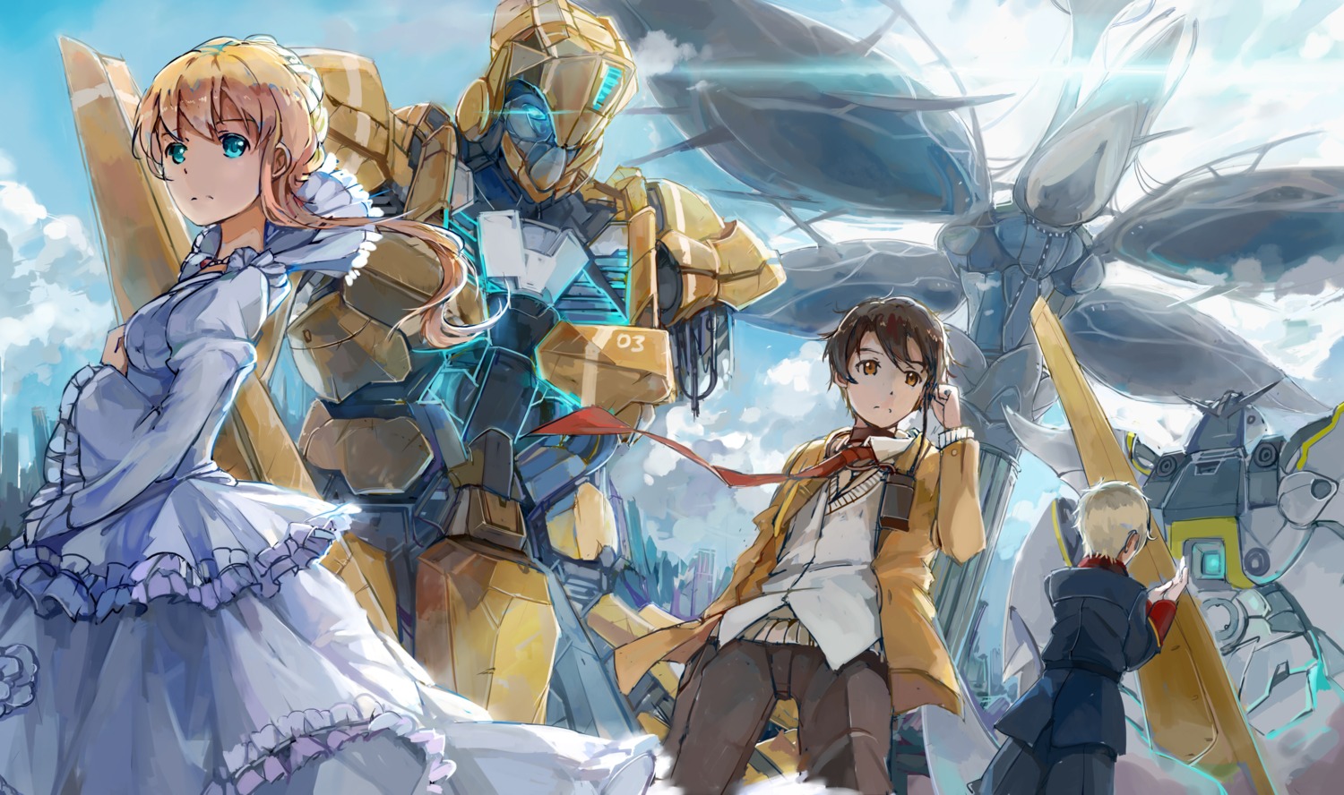 aldnoah.zero, asseylum_vers_allusia, dress, kaizuka_inaho, mecha, sandro, slaine_troyard