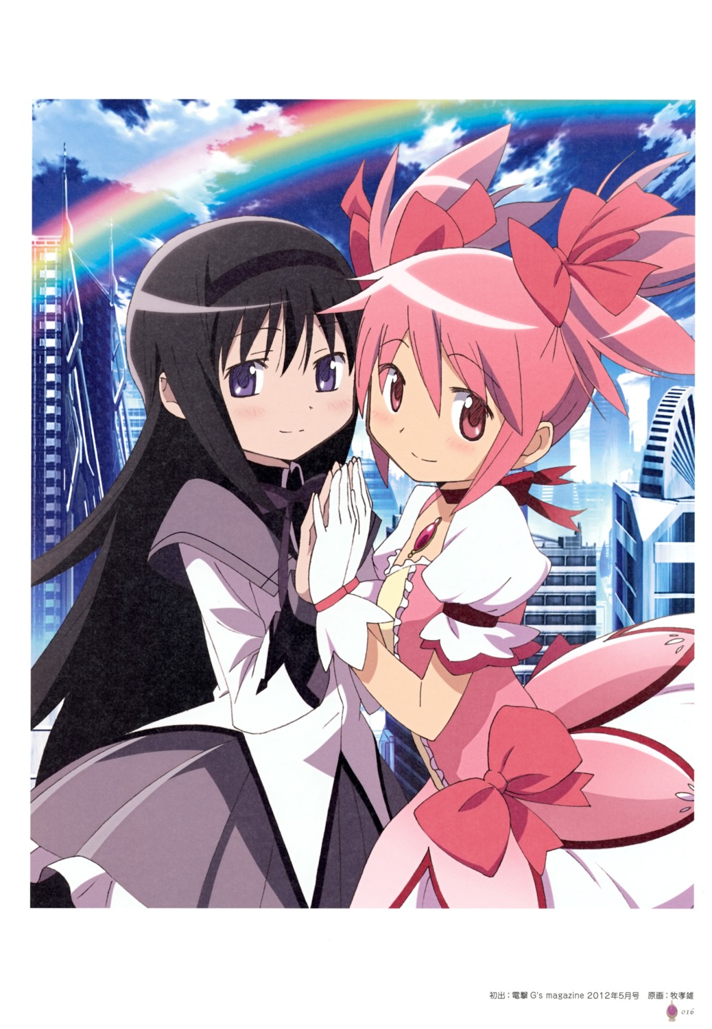 akemi_homura, dress, kaname_madoka, mahou_shoujo_madoka_magica, maki_takao