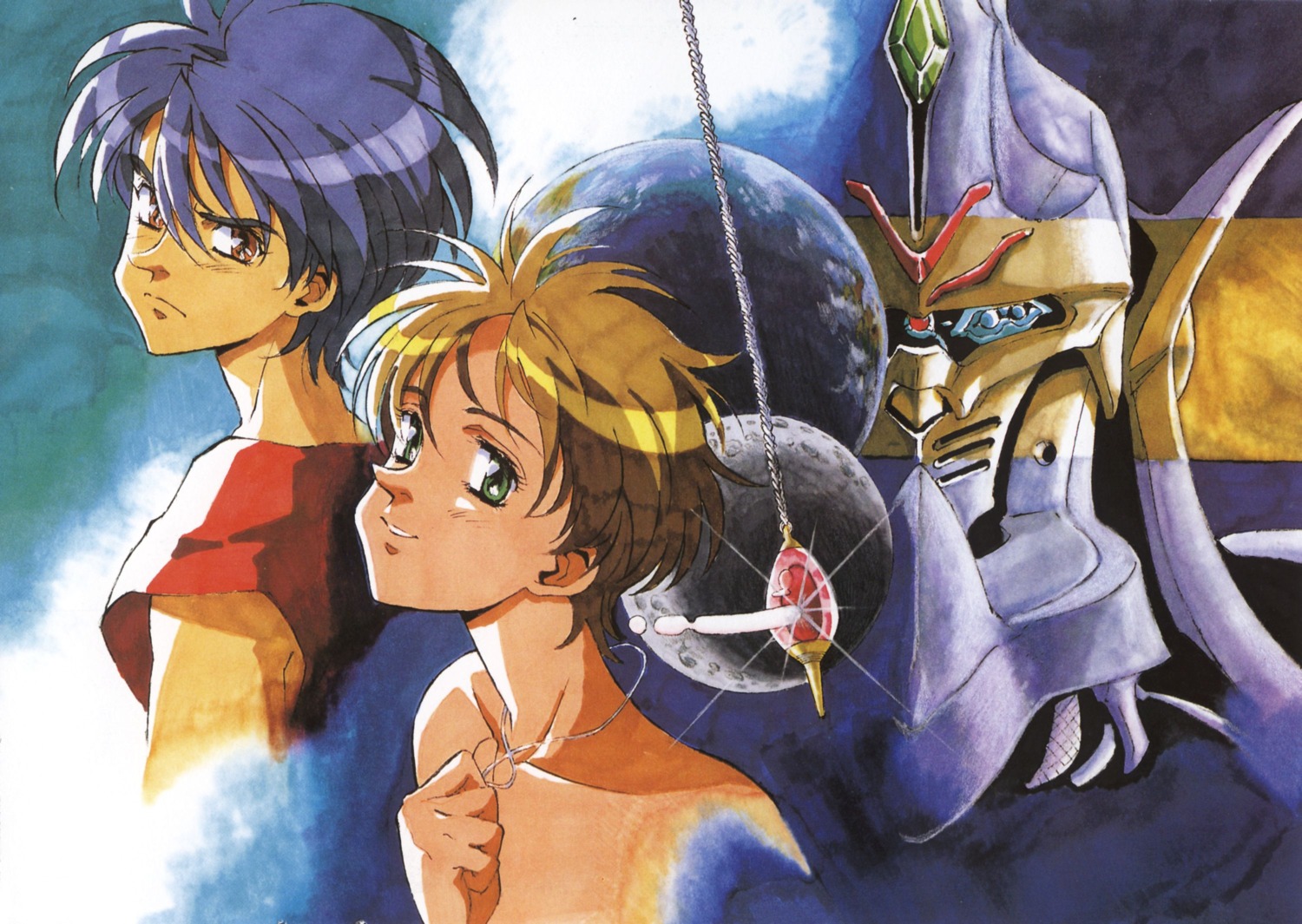 escaflowne, kanzaki_hitomi, mecha, ousaka_hiroshi, van_fanel