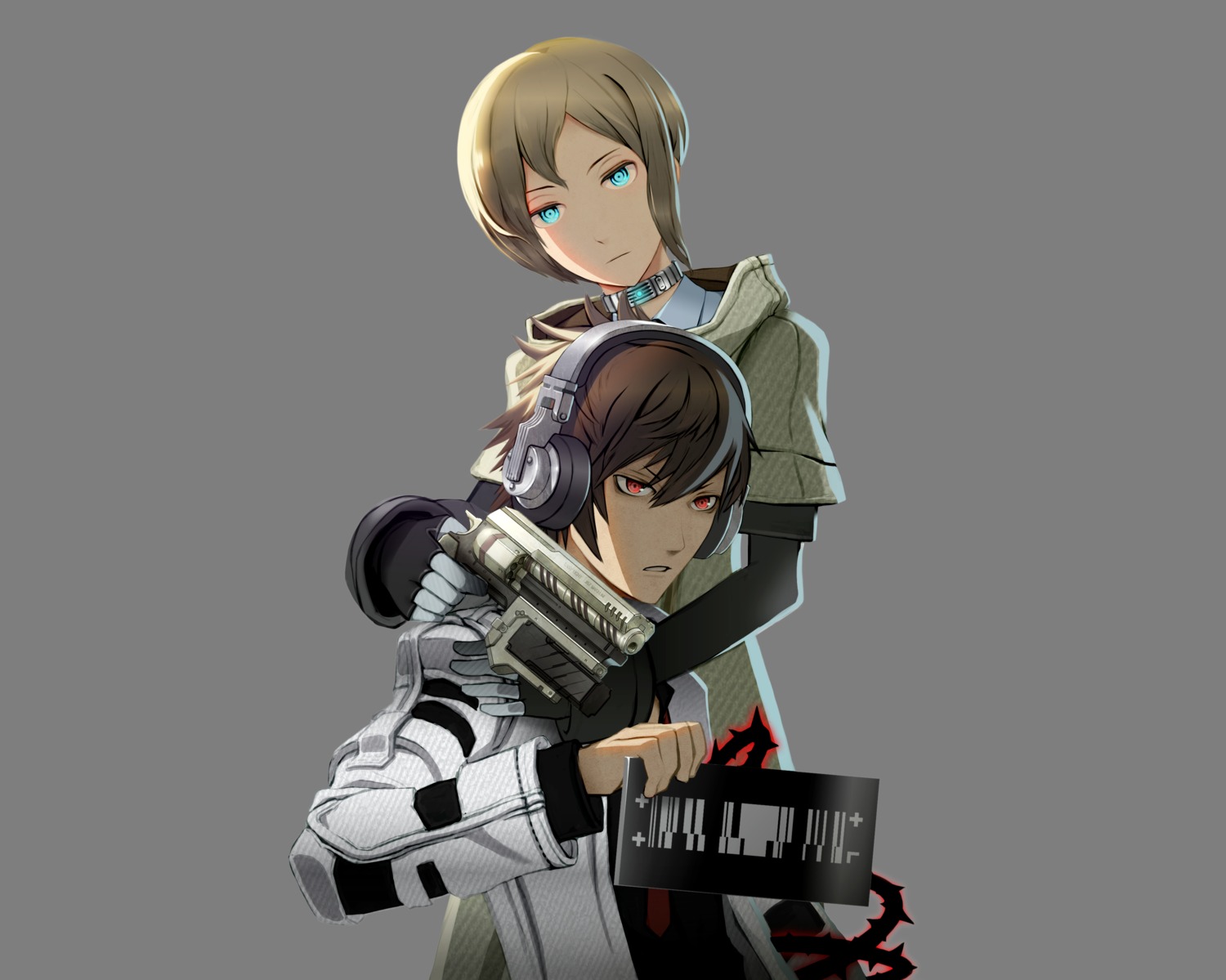 freedom_wars, gun, headphones, tagme