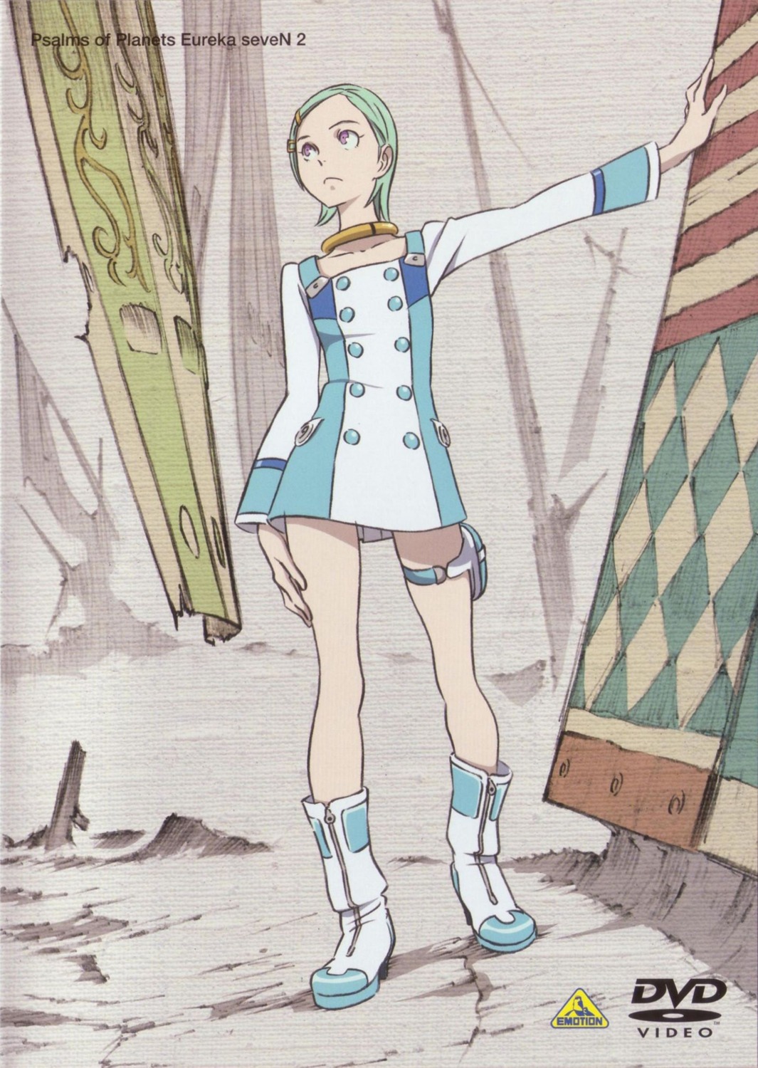 disc_cover, dress, eureka, eureka_seven, garter, yoshida_kenichi