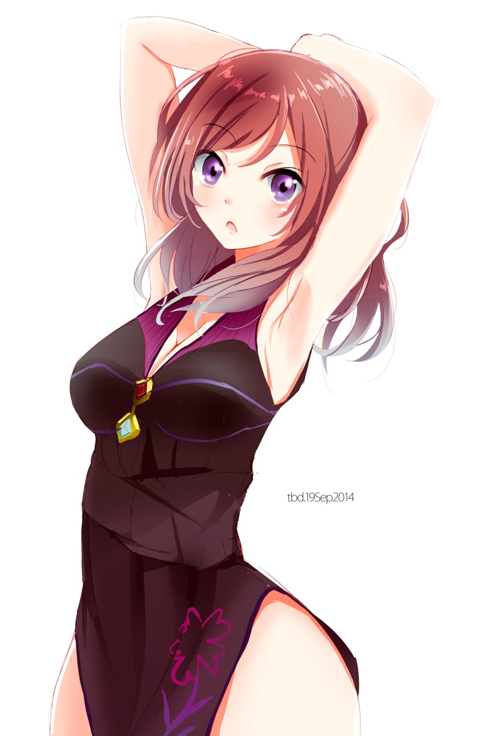 cleavage, dress, love_live!, love_live!_(series), nishikino_maki, tbd11