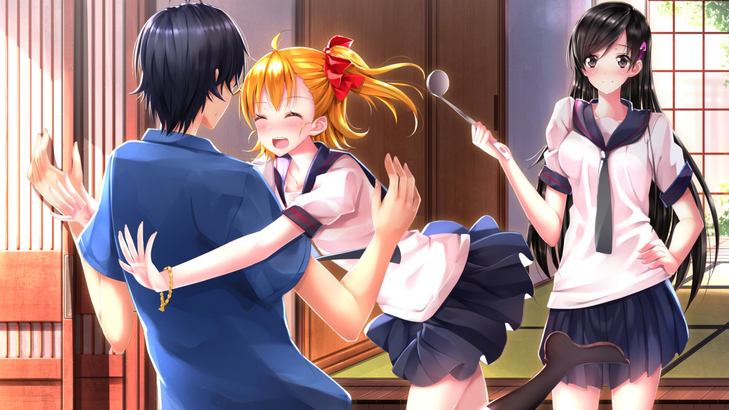 barakamon, handa_seishuu, kotoishi_naru, kubota_hina, seifuku, swordsouls
