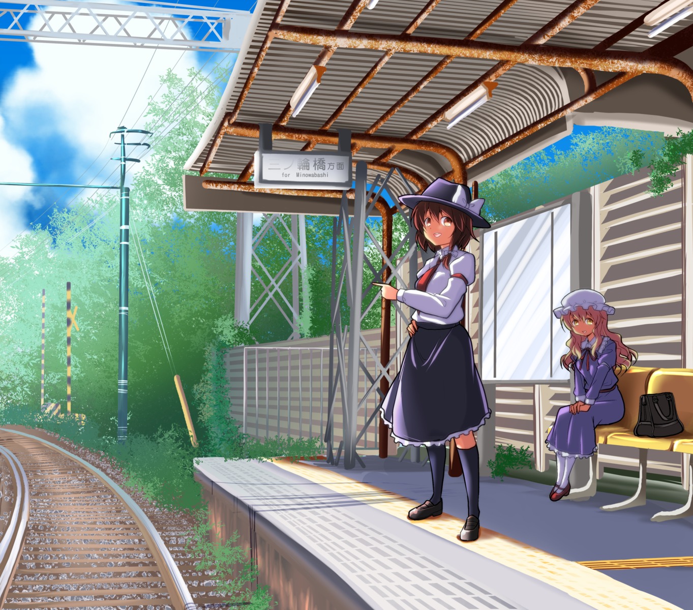 landscape, maribel_han, satou_yuuki, touhou, usami_renko