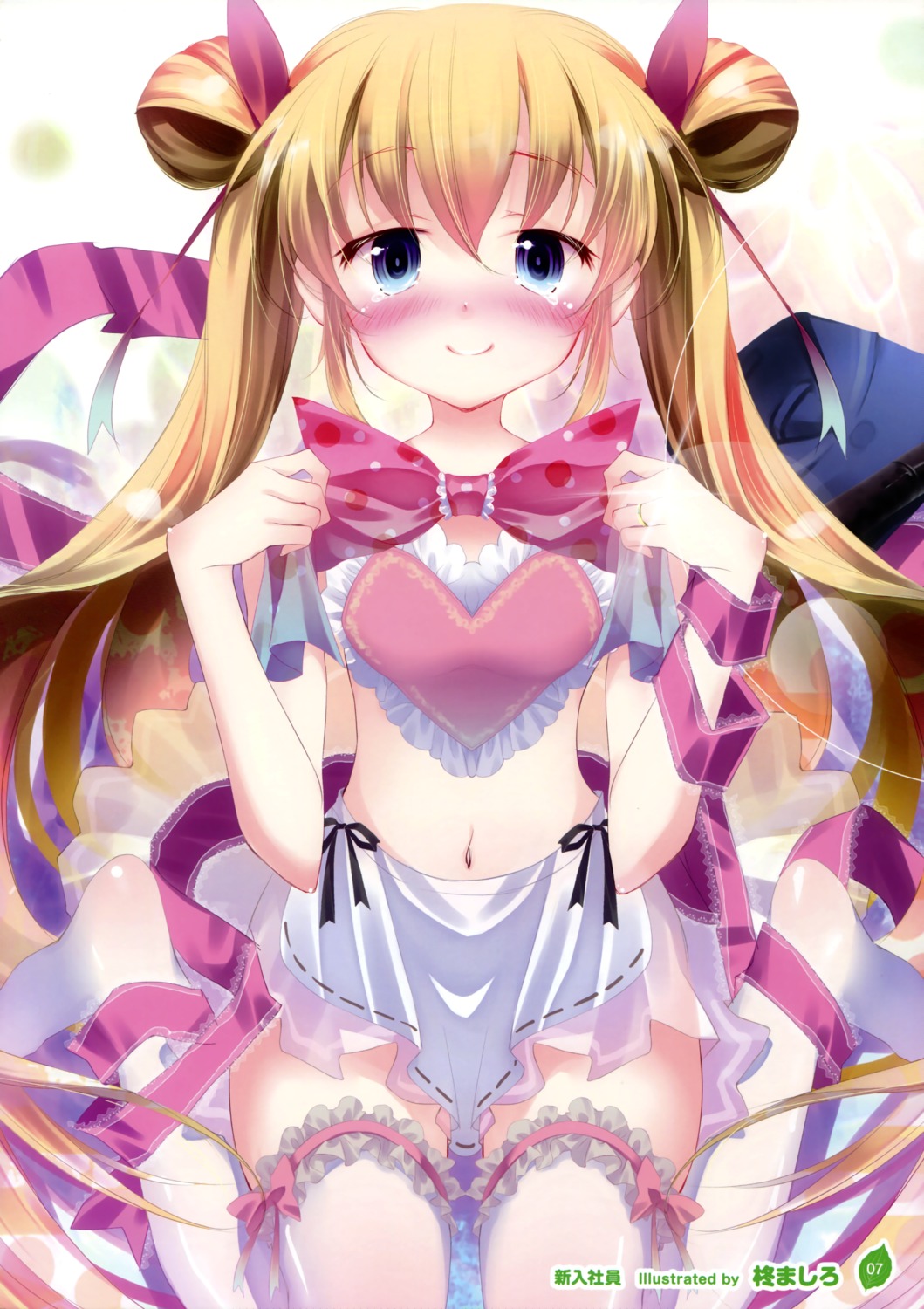 hiiragi_mashiro, thighhighs