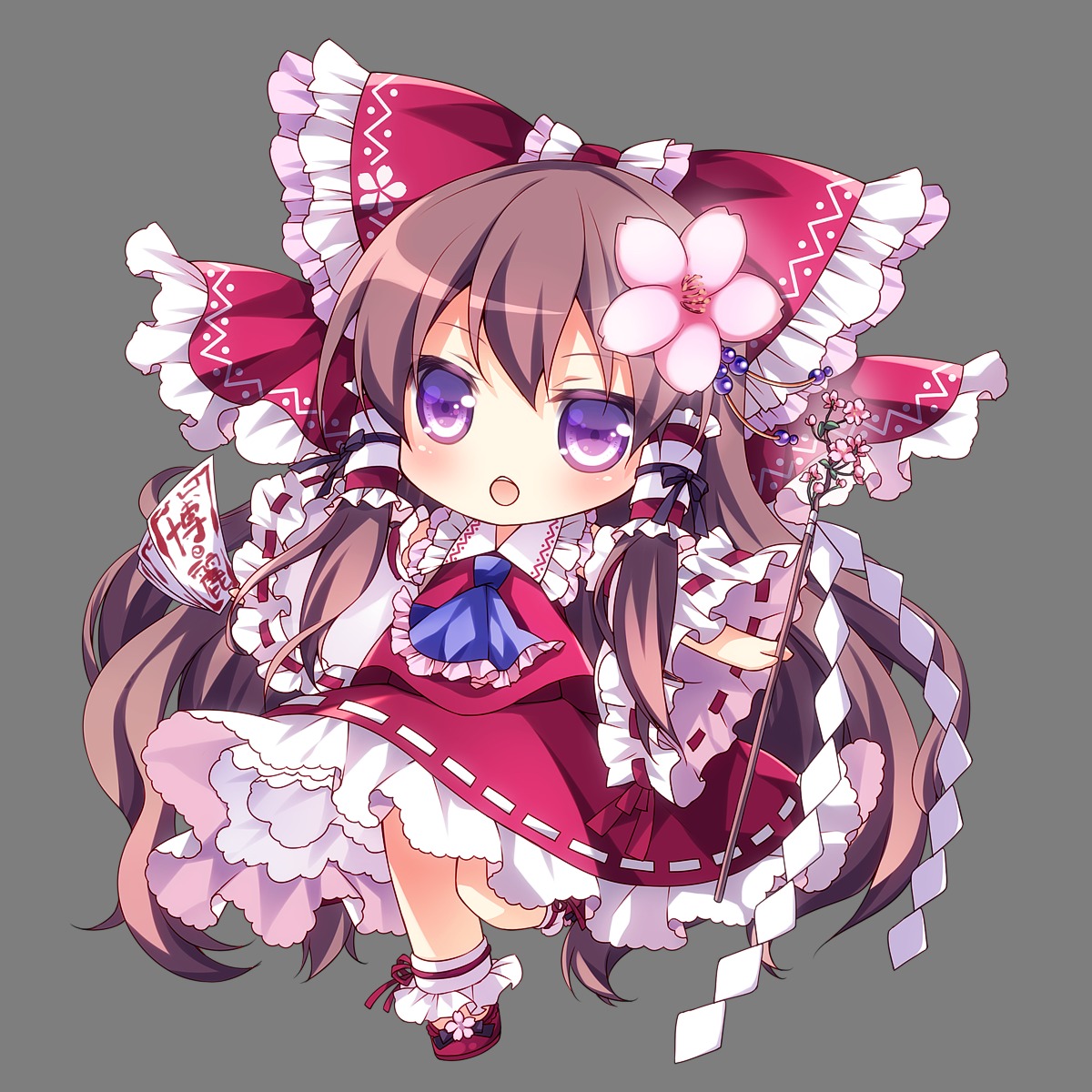 chibi, hakurei_reimu, mikazuki_sara, touhou, transparent_png