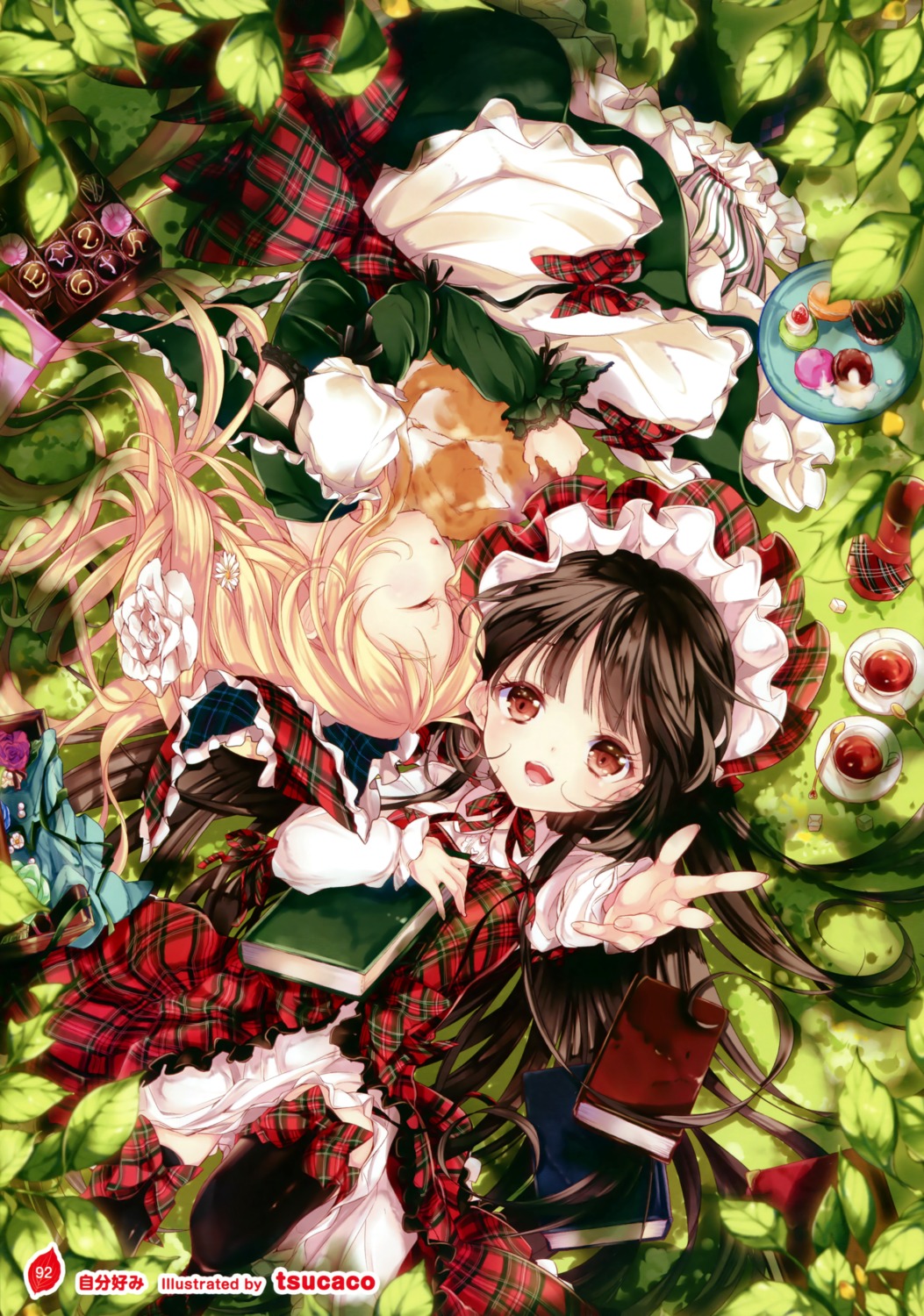 dress, thighhighs, tsucaco
