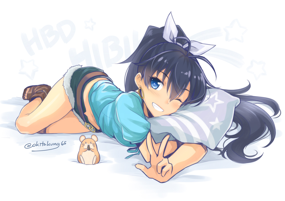 autographed, ganaha_hibiki, okitakung, the_idolm@ster