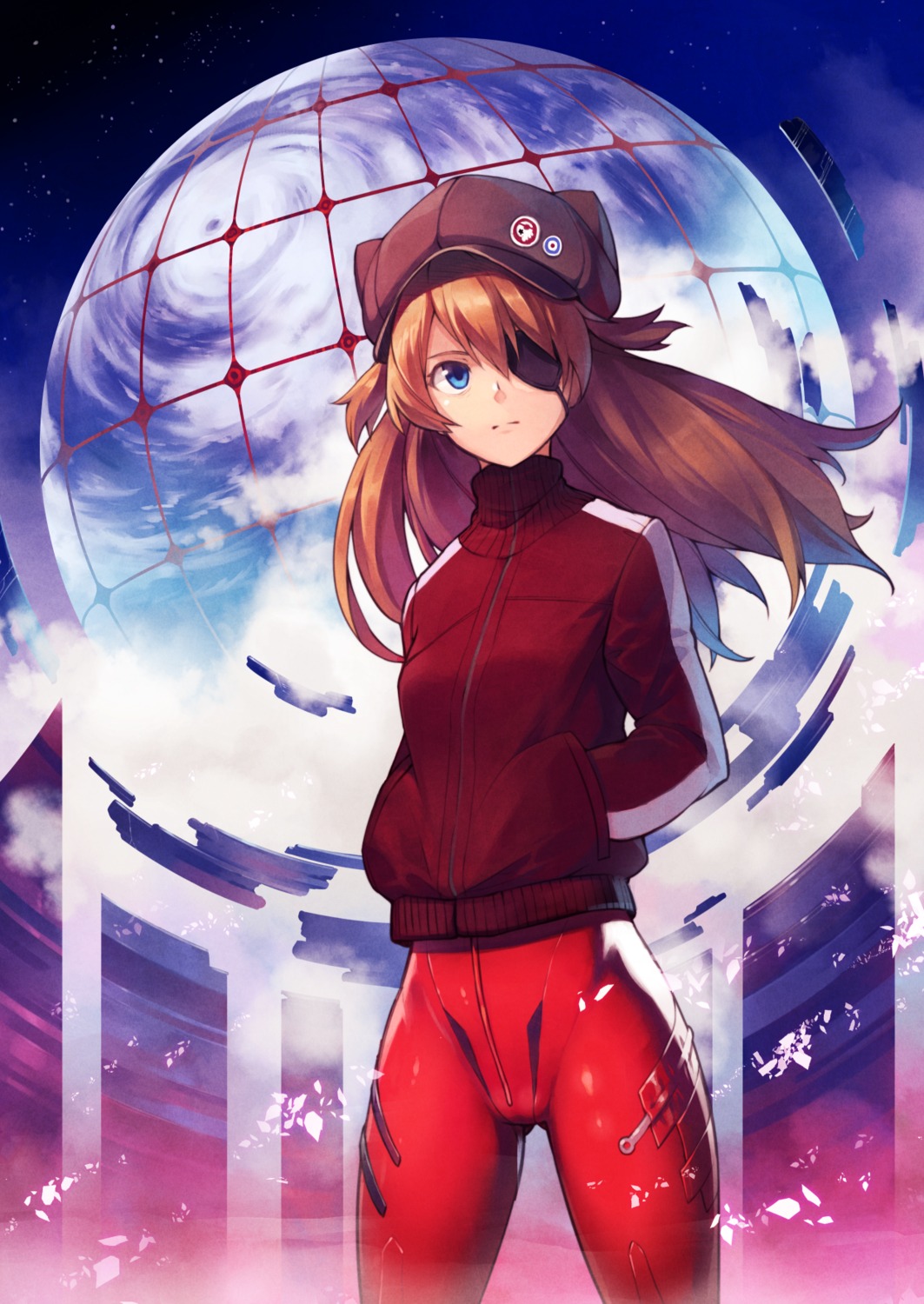 bodysuit, eyepatch, kanini, neon_genesis_evangelion, souryuu_asuka_langley