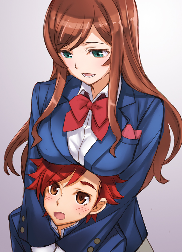 gundam, gundam_build_fighters, gundam_build_fighters_try, kamiki_mirai, kamiki_sekai, matsuryuu, seifuku