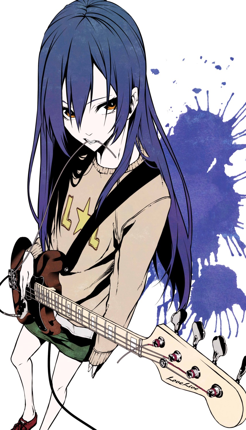 guitar, love_live!, love_live!_(series), sonoda_umi, vice_(kuronekohadokoheiku)