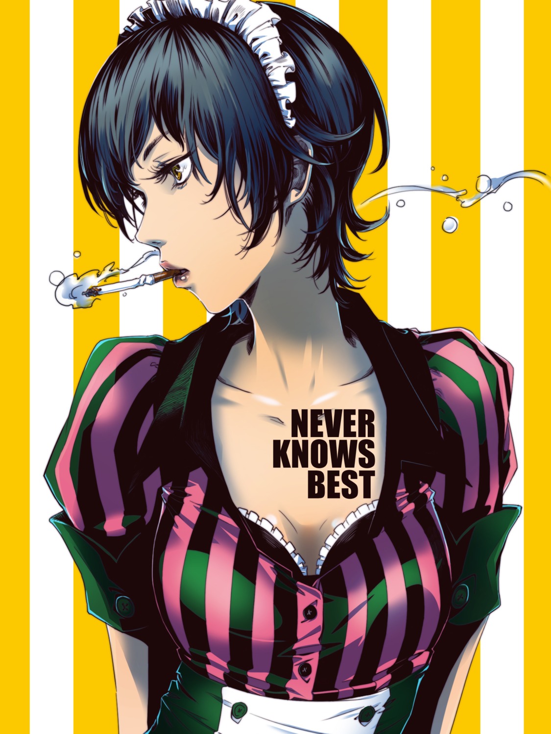 maid, otimusyairoha, smoking