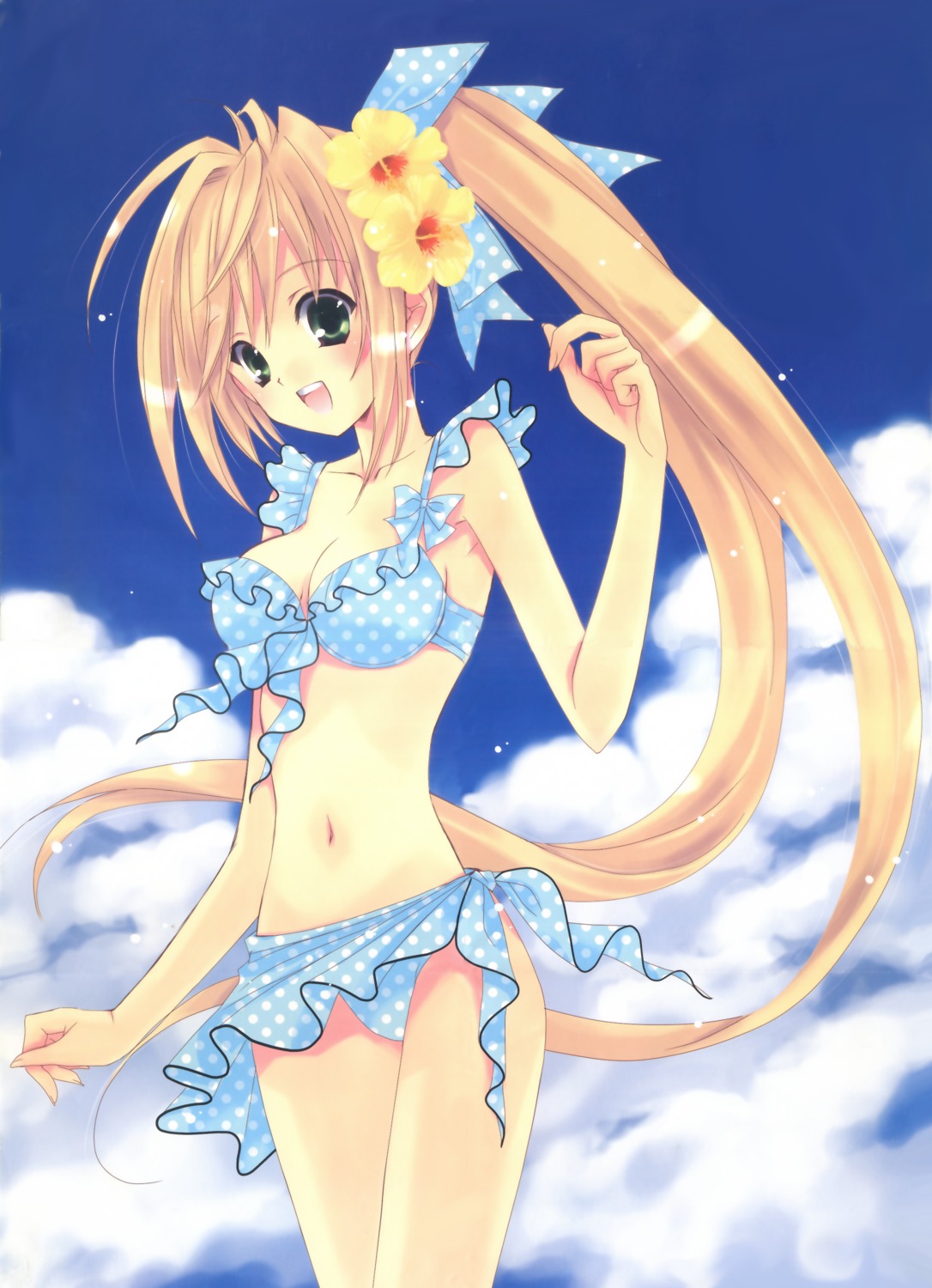 bikini, cleavage, detexted, fixed, nanase_aoi, swimsuits