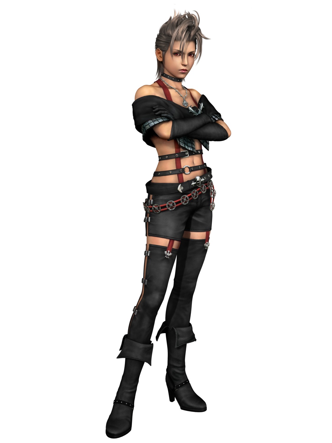 cg, final_fantasy, final_fantasy_x, final_fantasy_x-2, heels, paine, square_enix, stockings