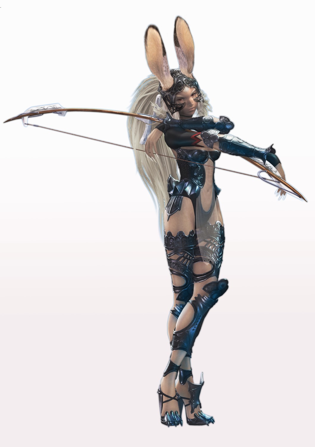 animal_ears, bikini_armor, bunny_ears, cg, final_fantasy, final_fantasy_xii, fran, heels
