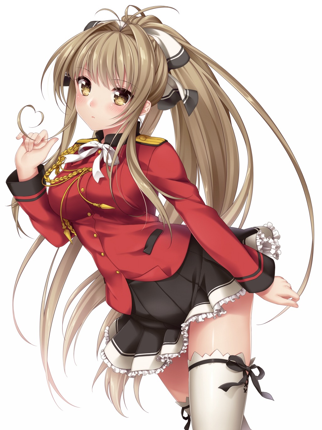 amagi_brilliant_park, nanamiya, sento_isuzu, thighhighs, uniform